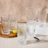 Lined Clear Water Glasses Set of 6, 280 ML
